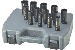 Ingersoll-Rand Standard Socket Set - 13pc (1/2" Drive) on top of included case